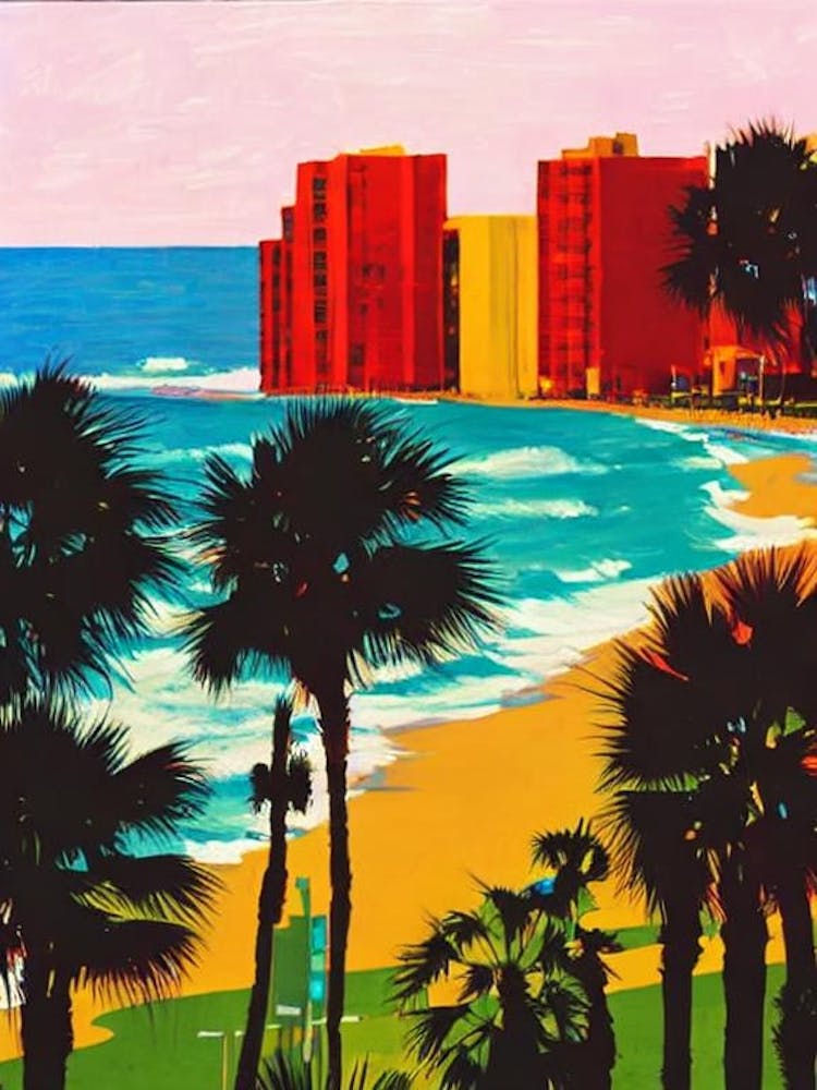 Daytona Beach 2, Florida Hockney Style