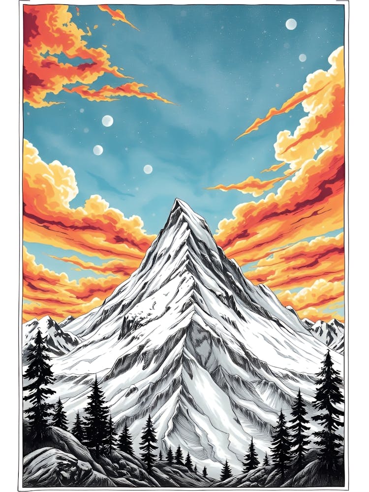 Berg Sonnenuntergang