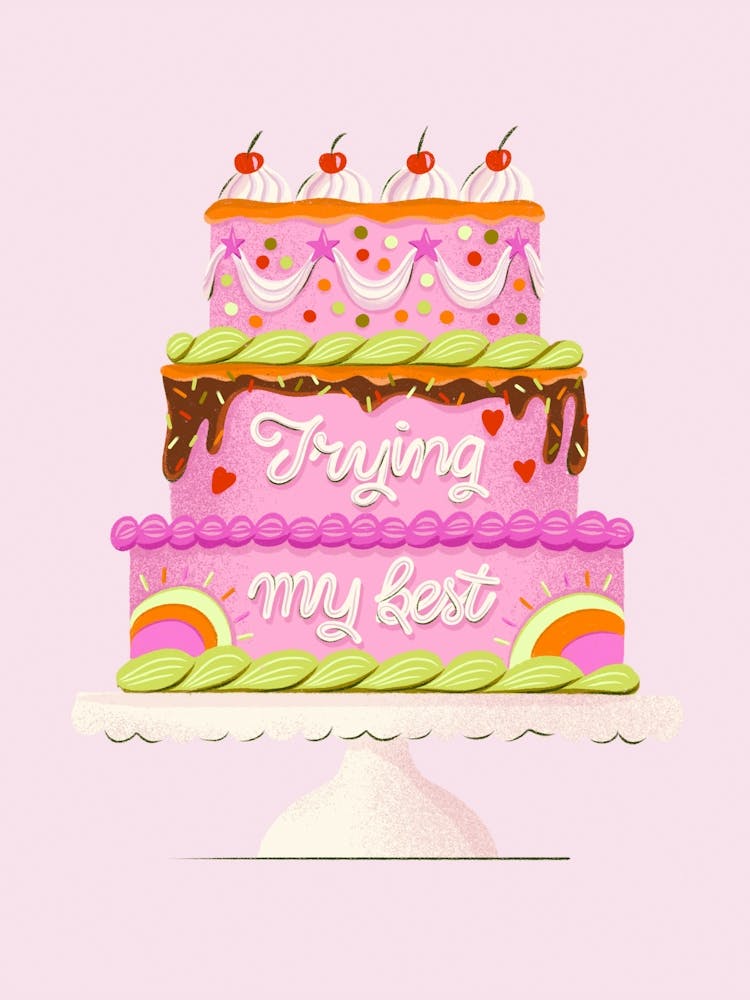 Trying My Best Cake