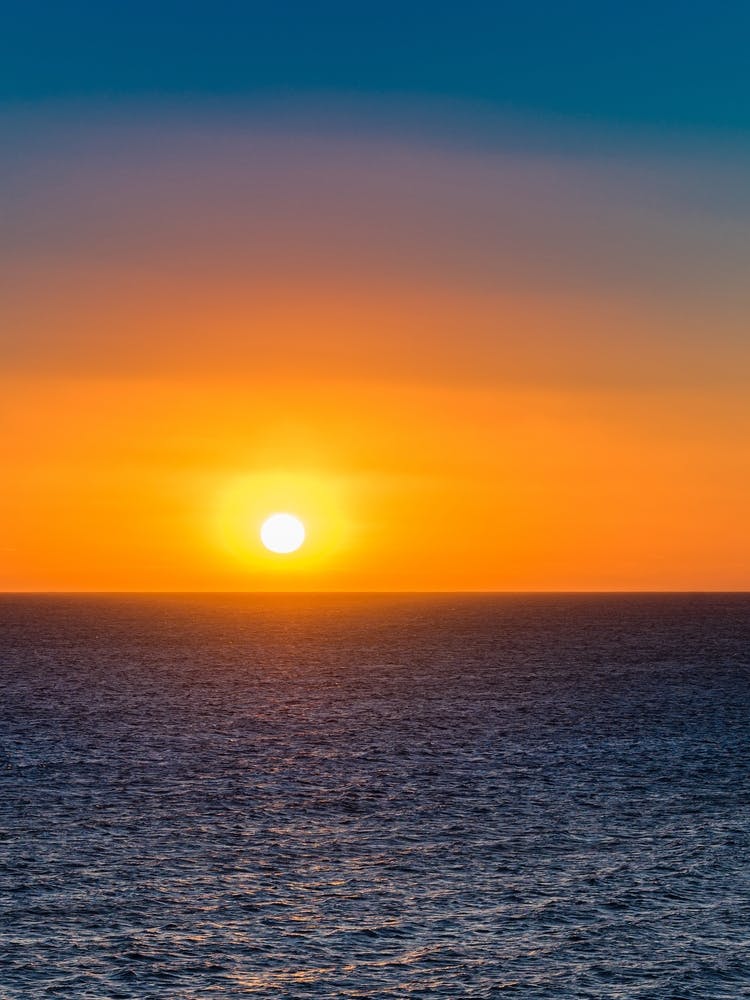 Sunset Over The Ocean