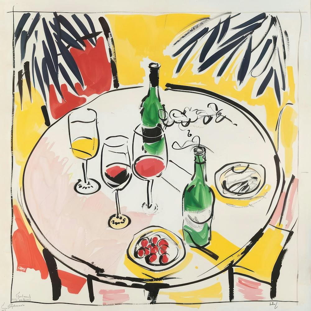 Wine Lunch Matisse Style 1