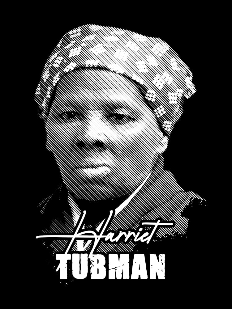 Harriet Tubman Aktivistin Legende in Linienkunst