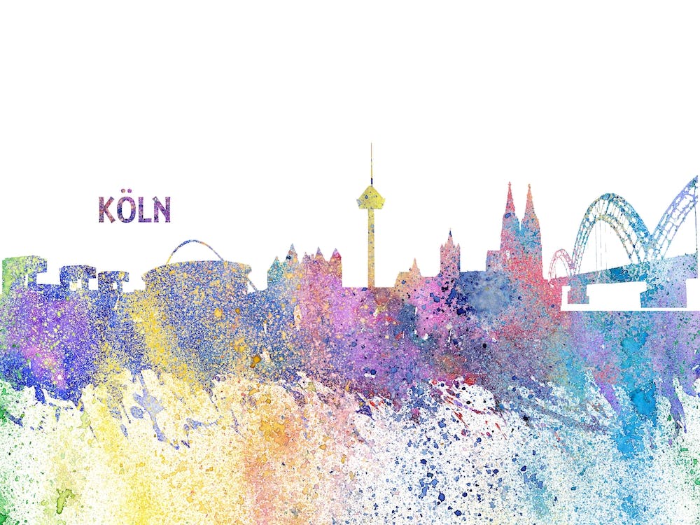 Koeln Germany Skyline Splash