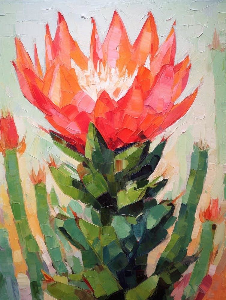 Cactus Painting Gymnocalycium 4