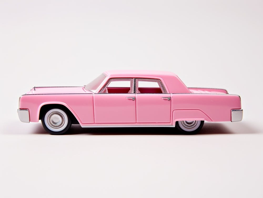 Toy Car 64 Lincoln Continental Pink