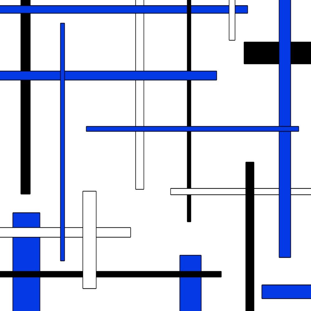 Abstract Blue And Black Lines