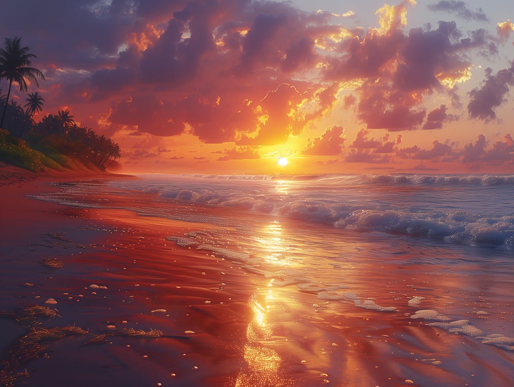 Coucher de Soleil sur la Plage 4