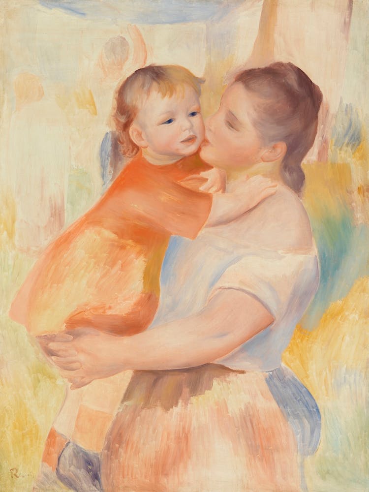Washerwoman And Child, Pierre Auguste Renoir