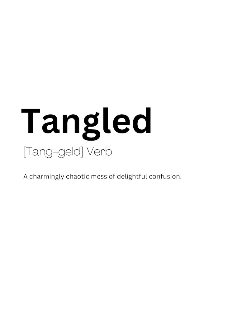 Tangled Definition Meaning Art Print by Kaigozen – Fy!
