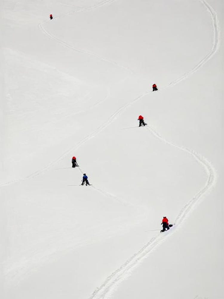 Bormio, Italy Minimal Skiing Poster