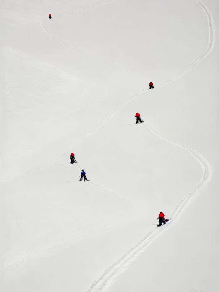 Bormio, Italy Minimal Skiing Poster