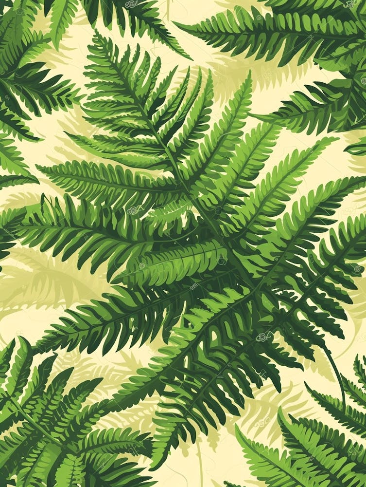 Pattern Poster Boston Fern 3