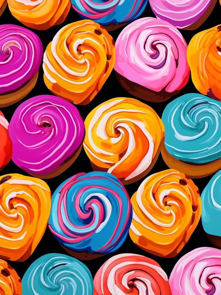 Pop Art Inspired Viennese Swirl 2