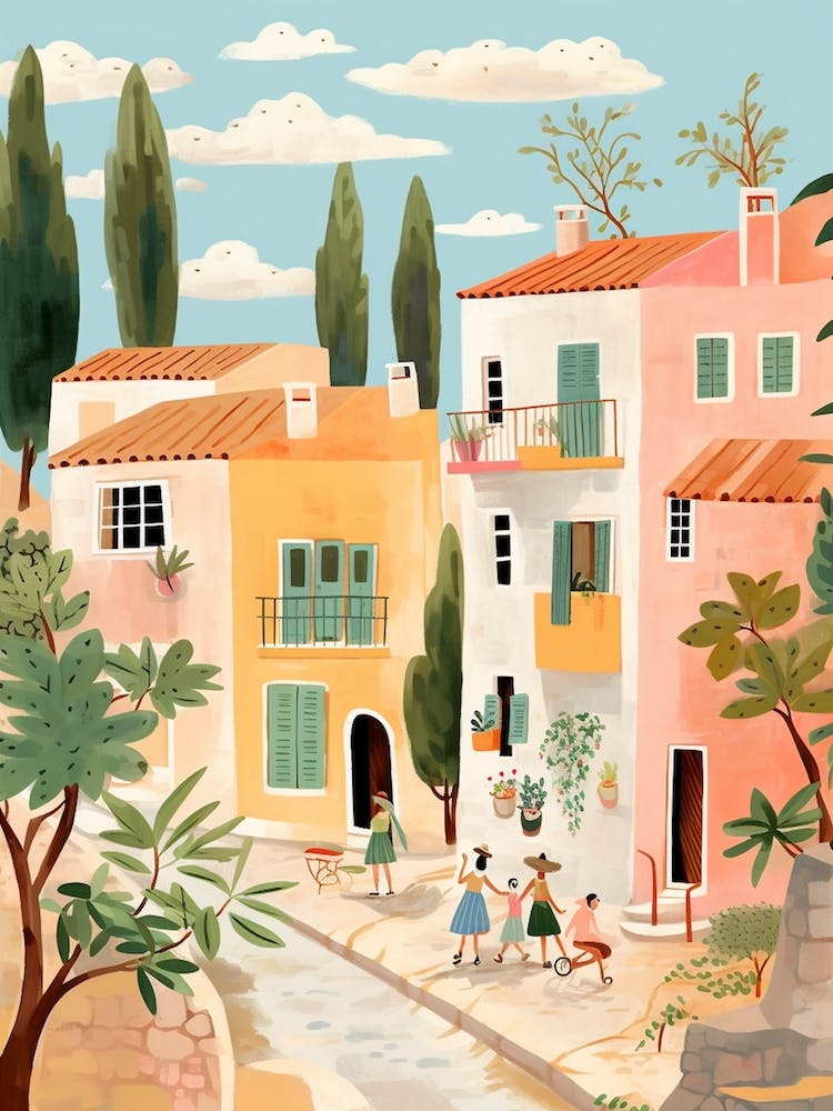 Paphos Cyprus 3 Illustration
