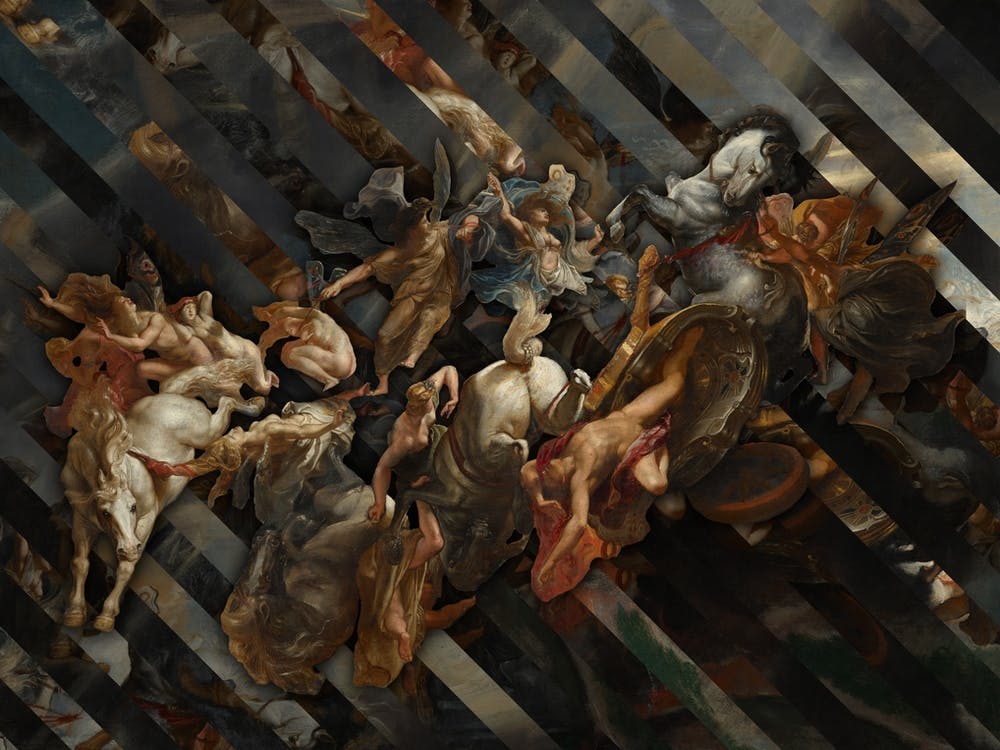 The Fall Of Phaeton by Sir Peter Paul Rubens Reconstructed