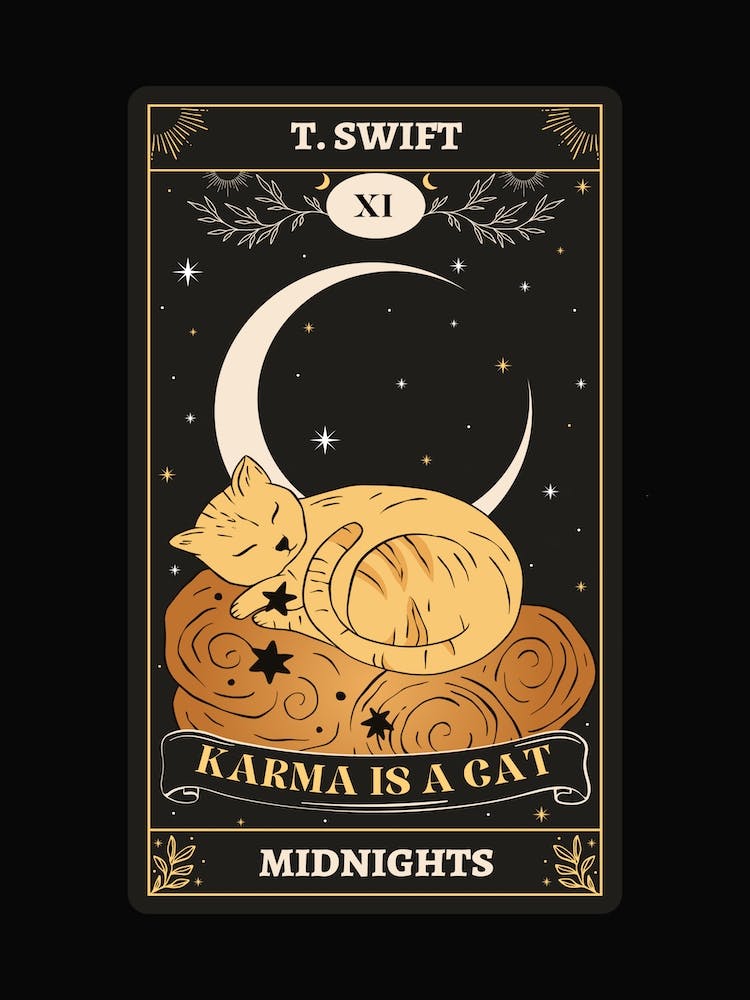 Taylor Swift Karma Is A Cat Black