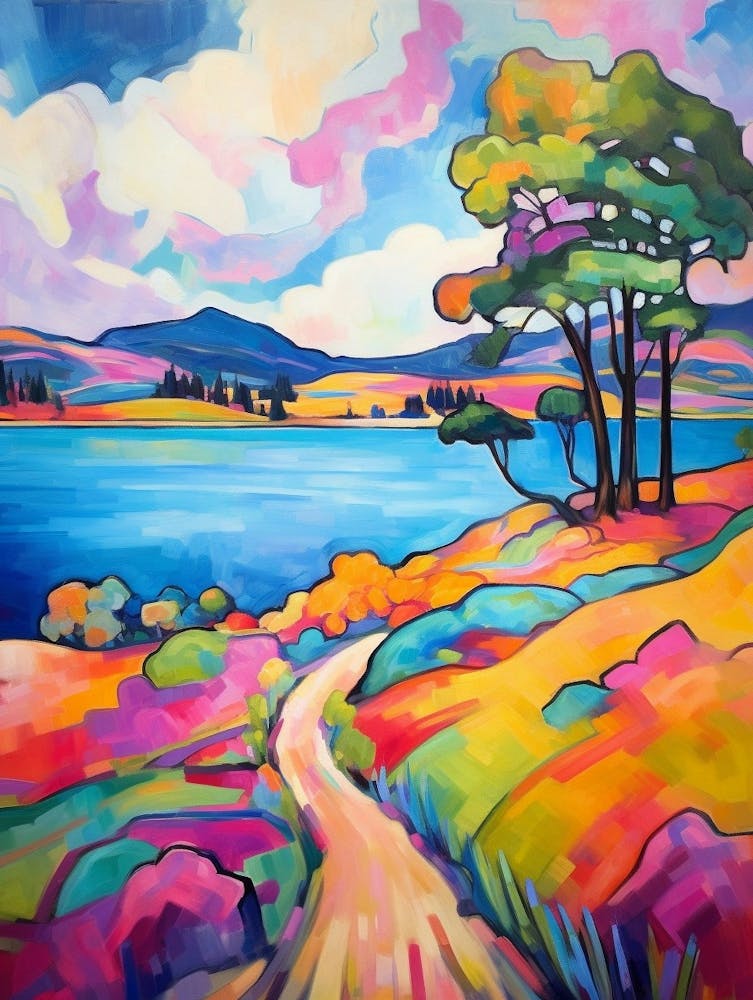 San Juan Islands Retro Pop Art 2