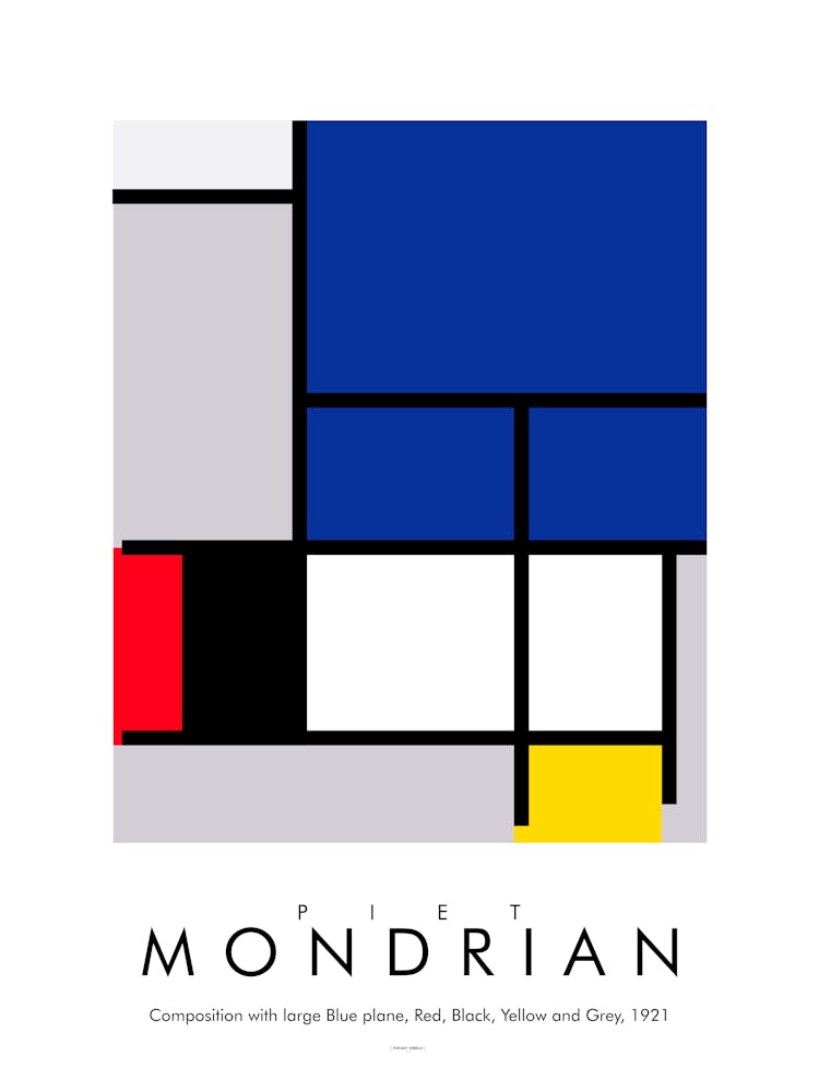 Mondrian | Large Blue plane