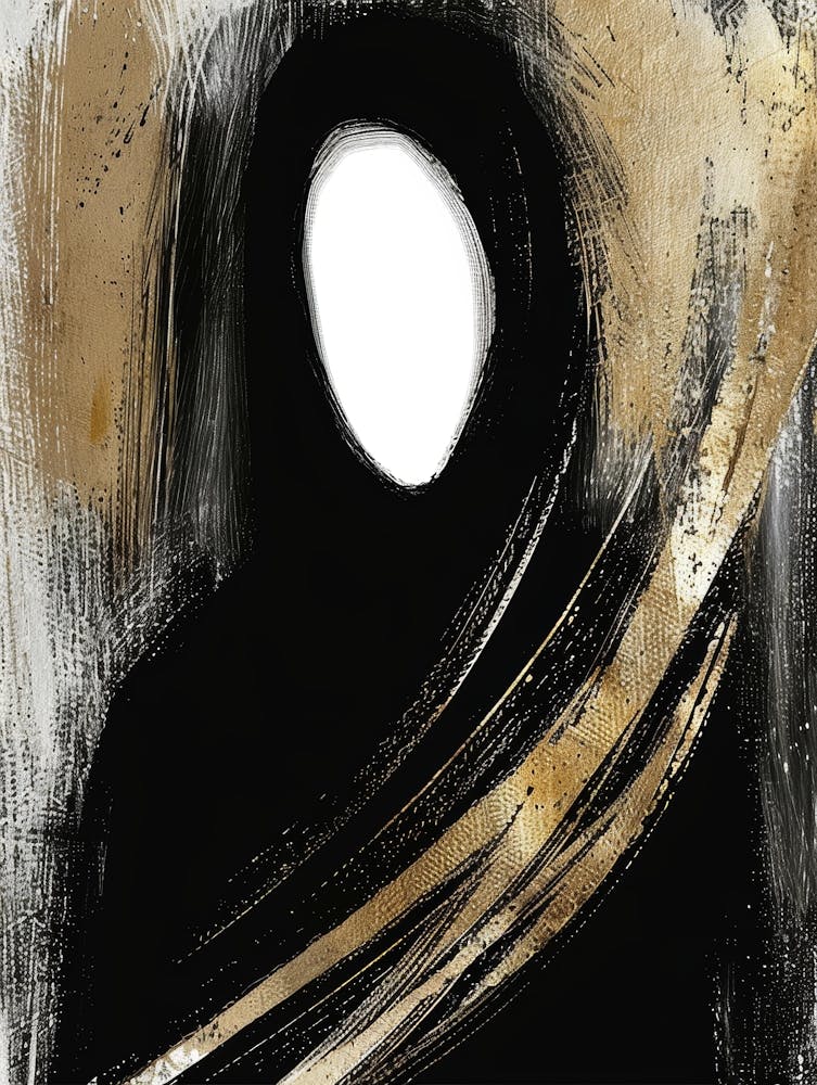 Black And Gold Canvas Print 2