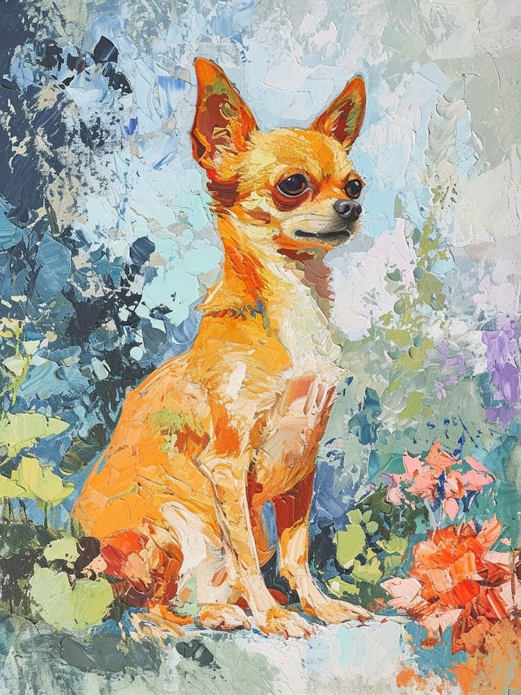 Chihuahua Acrylic Painting 1