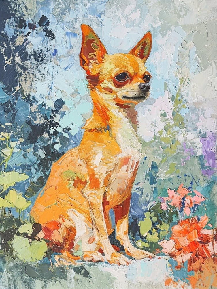 Chihuahua Acrylic Painting 1