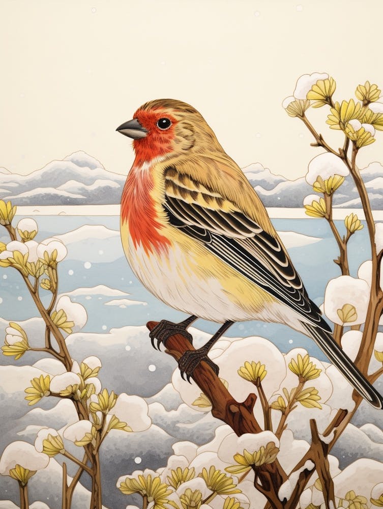 Bird Illustration Finch 3