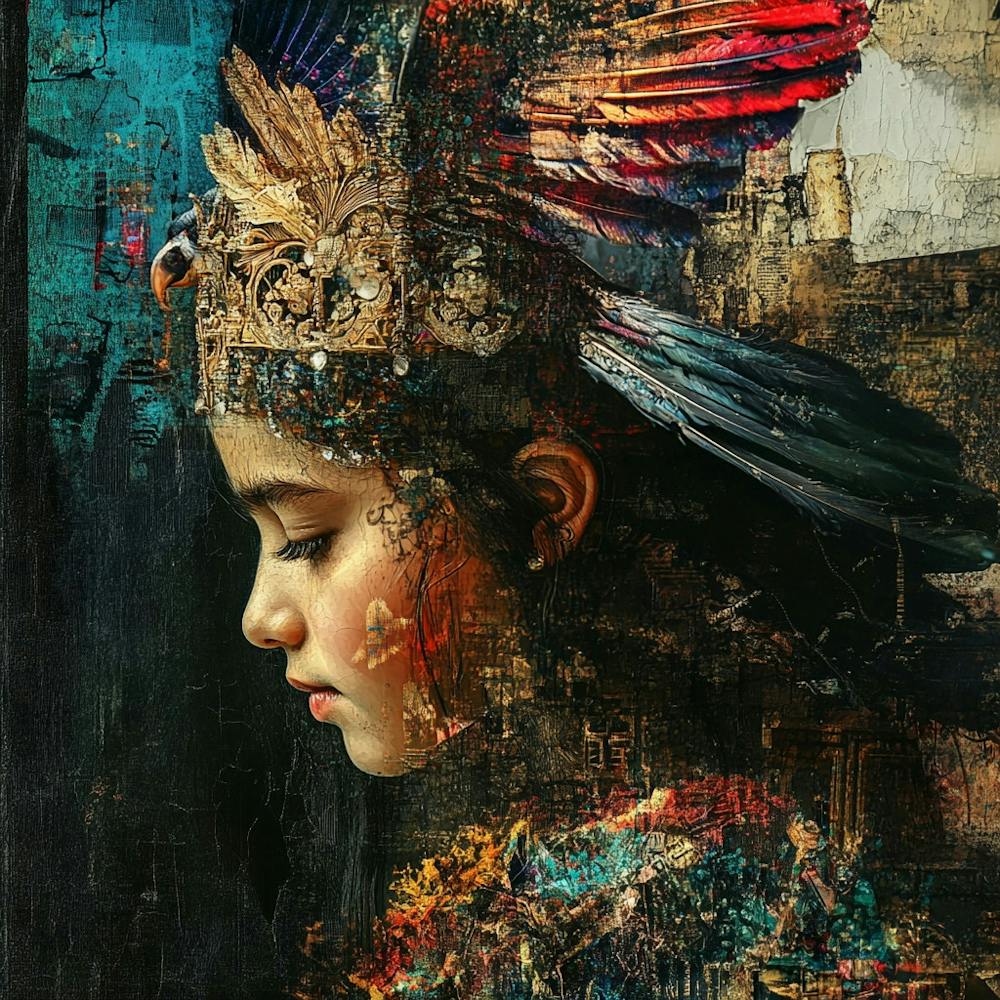 Girl With Feathers