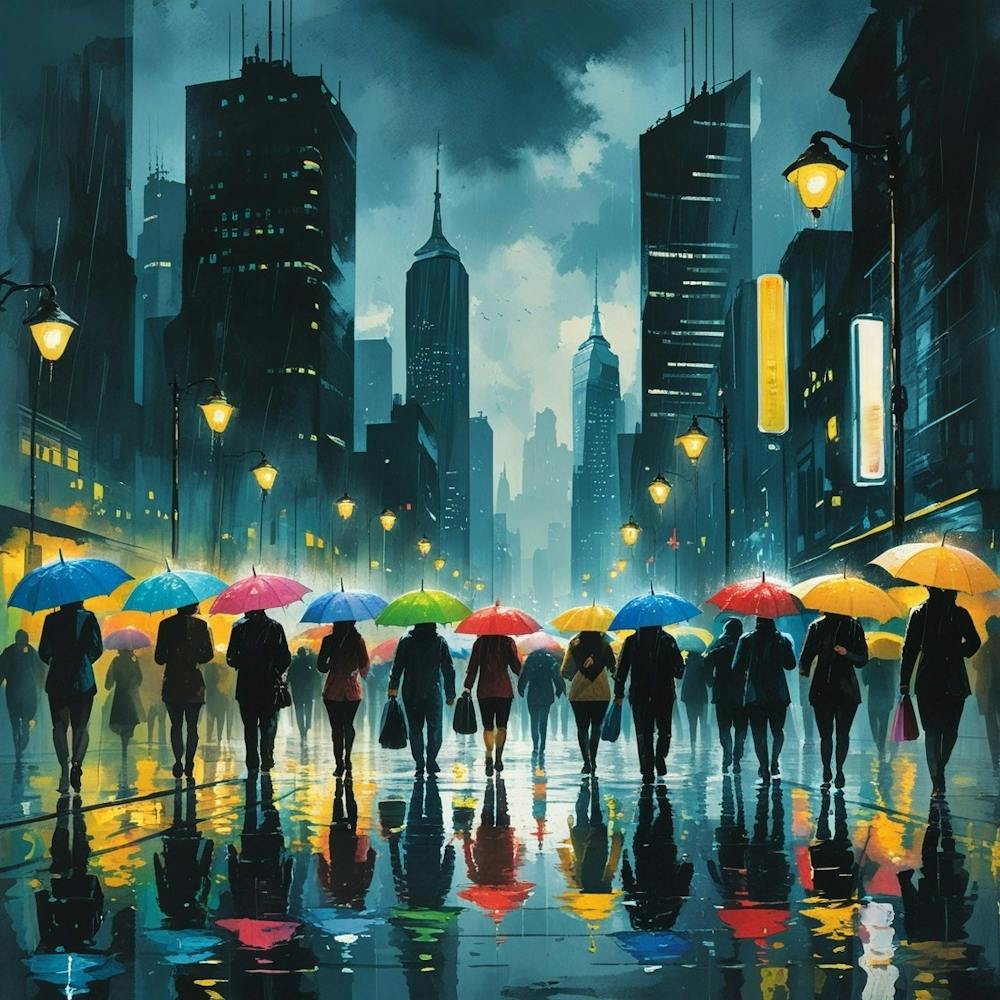 People In The Rain 1