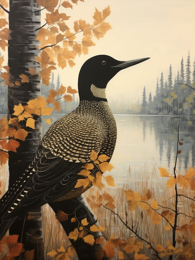 Dark And Moody Botanical Loon 1