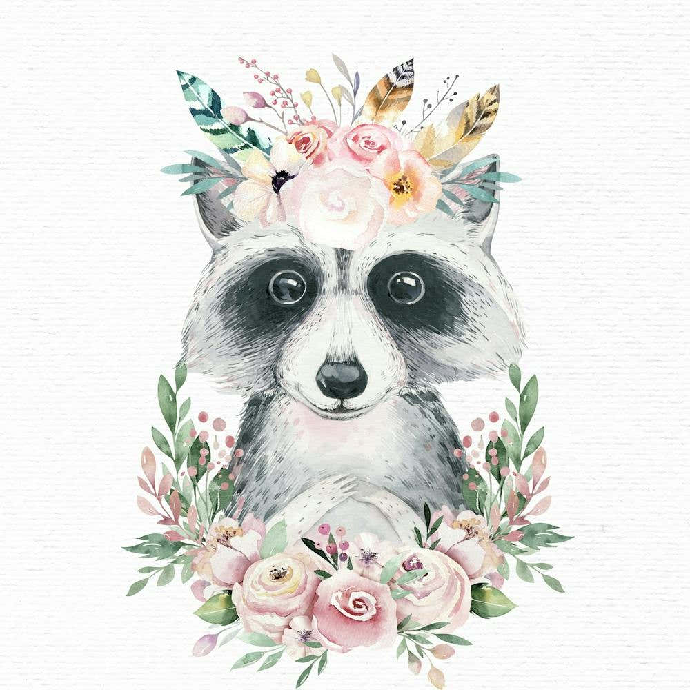 Raccoon Nursery Prints