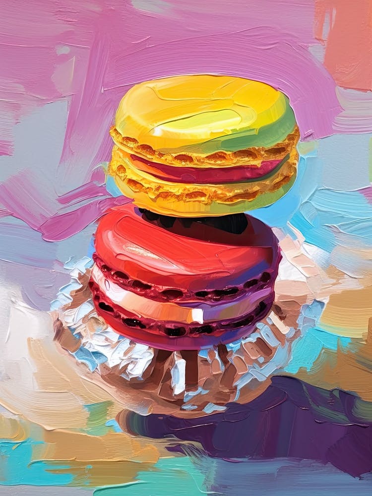 Macaroons Oil Painting 3