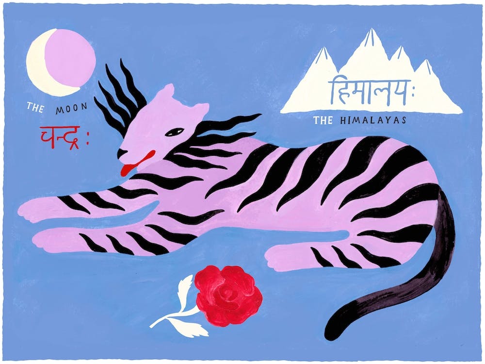The Mountain Tigres Pink In Blue