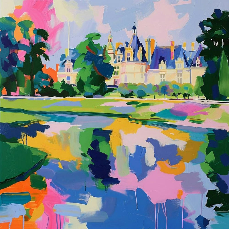 Colourful Gardens Château De Chantilly Gardens France 1