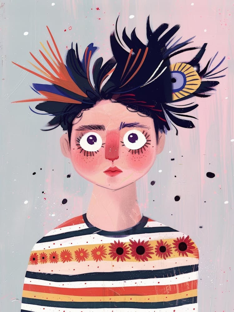 Girl With Feathers 5