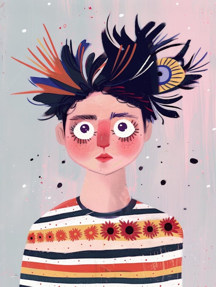 Girl With Feathers 5