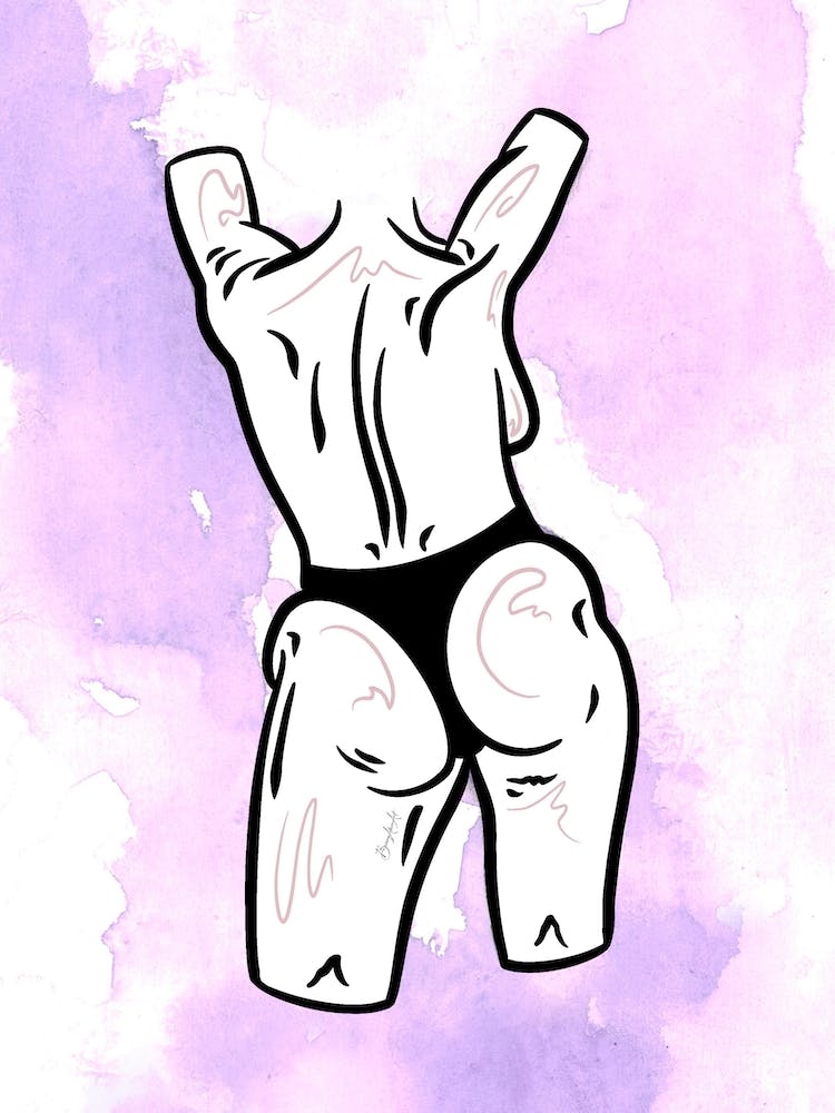 Digital Female Bum