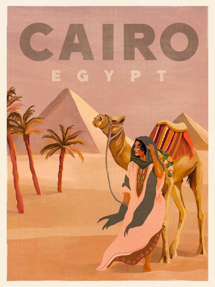 Vintage Travel Cairo Egypt