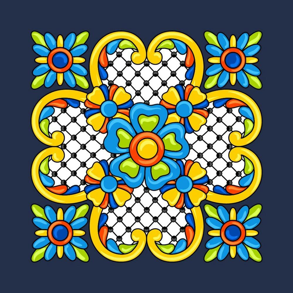 Mexican Floral Pattern 3