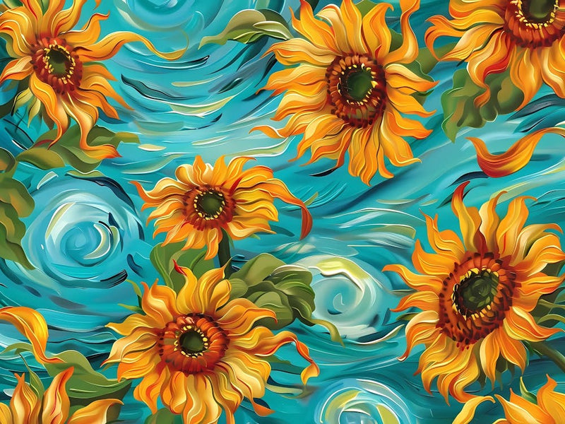 Sunflowers On The Water
