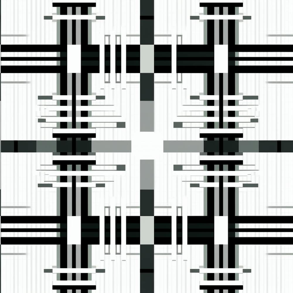 Abstract Pattern In Black And White