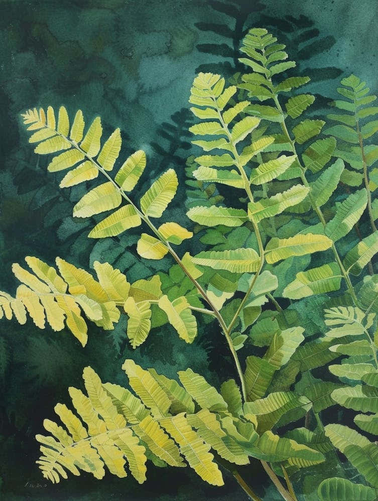 Button Fern Painting 4