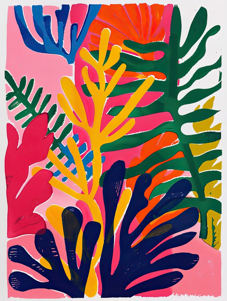 Opalblätter im Matisse-Stil