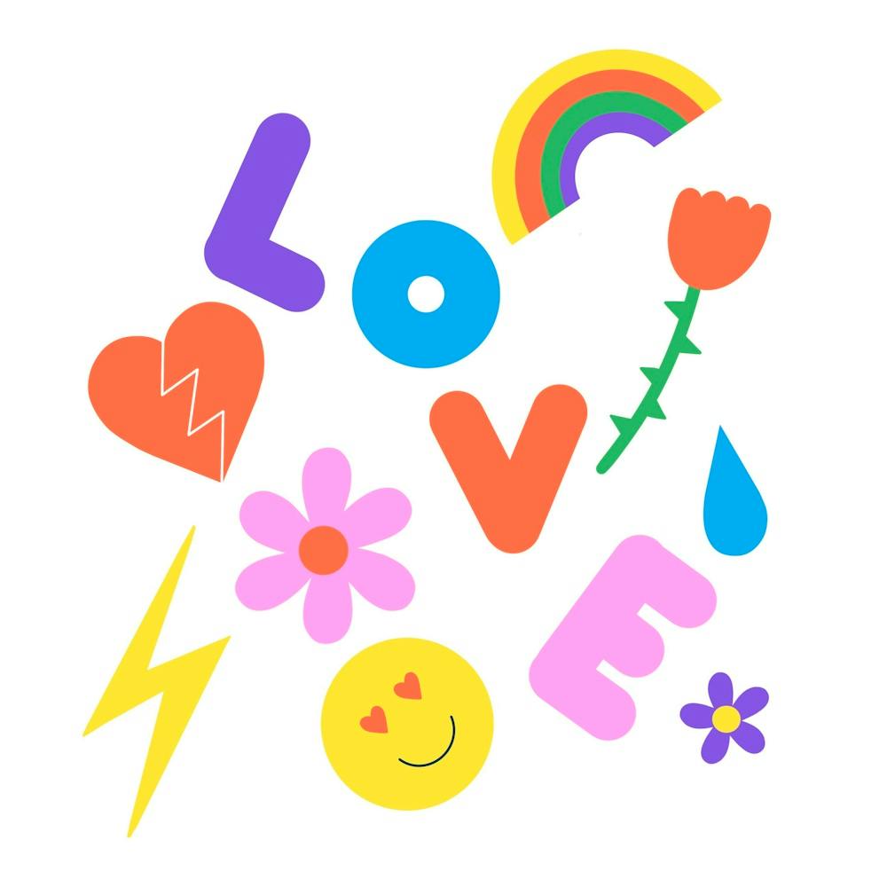 Cute Love Print