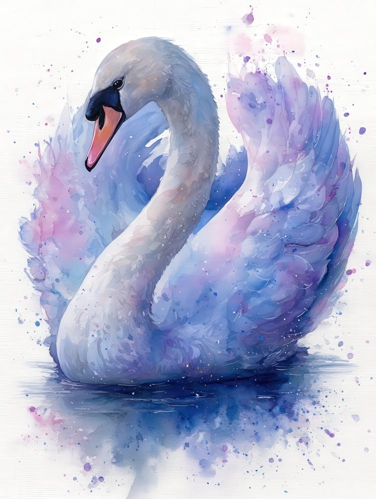 Aihrgdesign Isolated Watercolor Painting Of Birds Elegant Swa Ec88ed74 B976 47e0 B022 96cbfd1f28a2 0