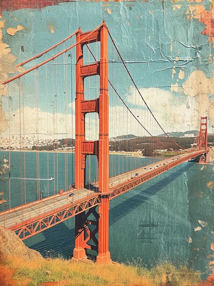 Kitsch Golden Gate Bridge Collage 4
