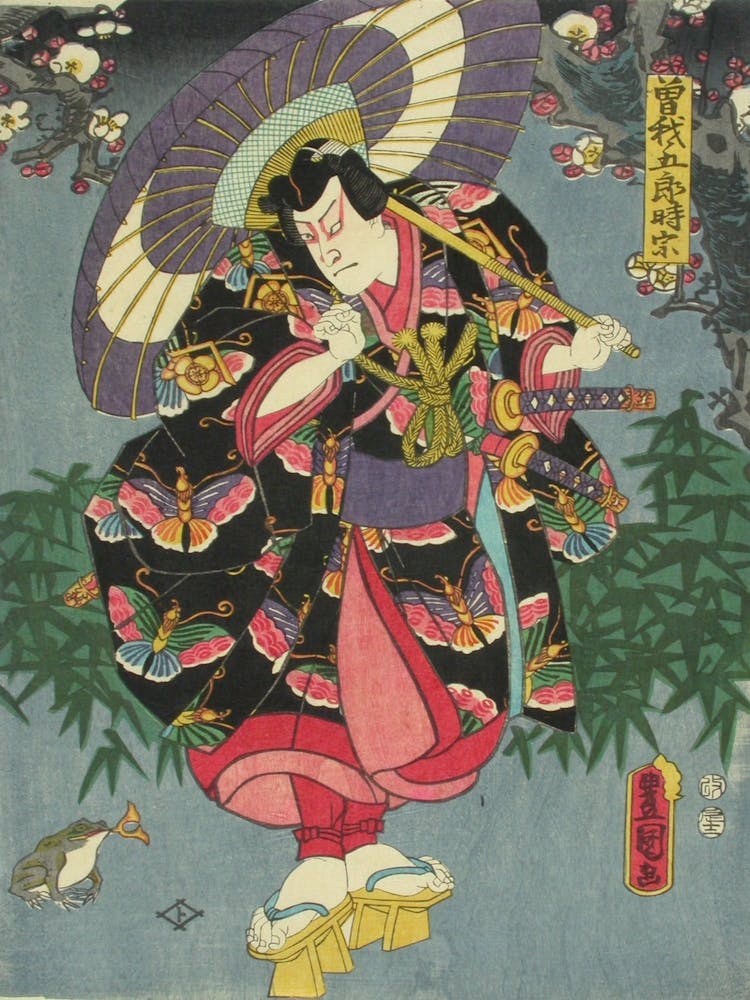 Actor Nakamura Fukusuke In Toshitoku Soga Matsushimadai, 1857, By Utagawa Kunisada