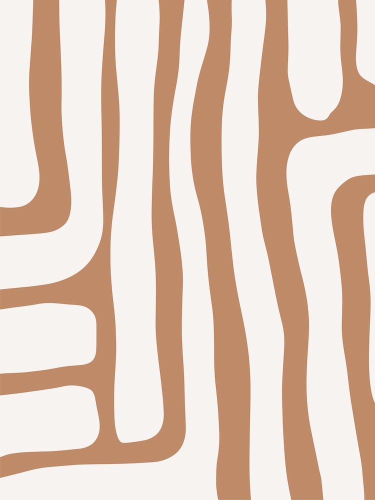 Terracotta Abstract Lines