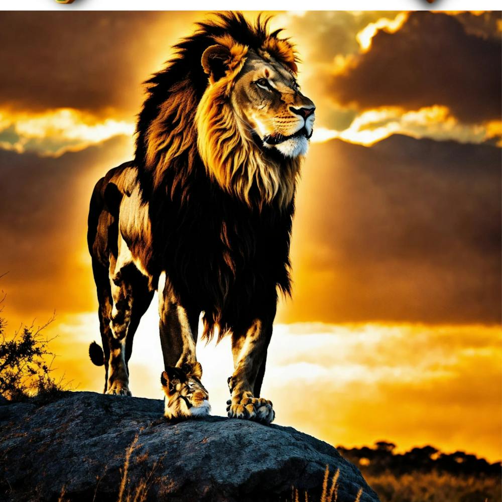 Alone At The Dawn The King Of The Jungle