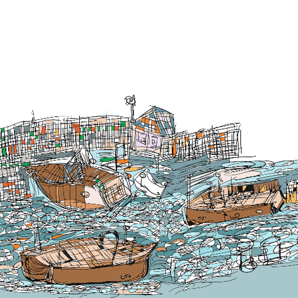 Boats In The Harbor