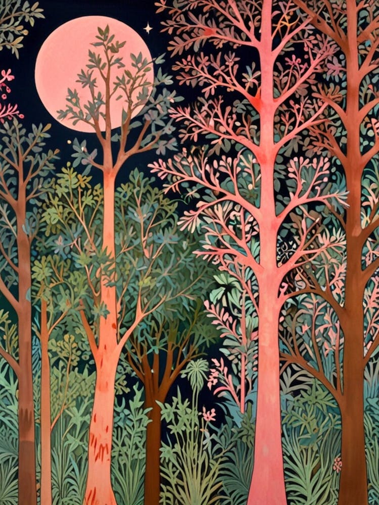 William Morris Moonlight In The Forest 95